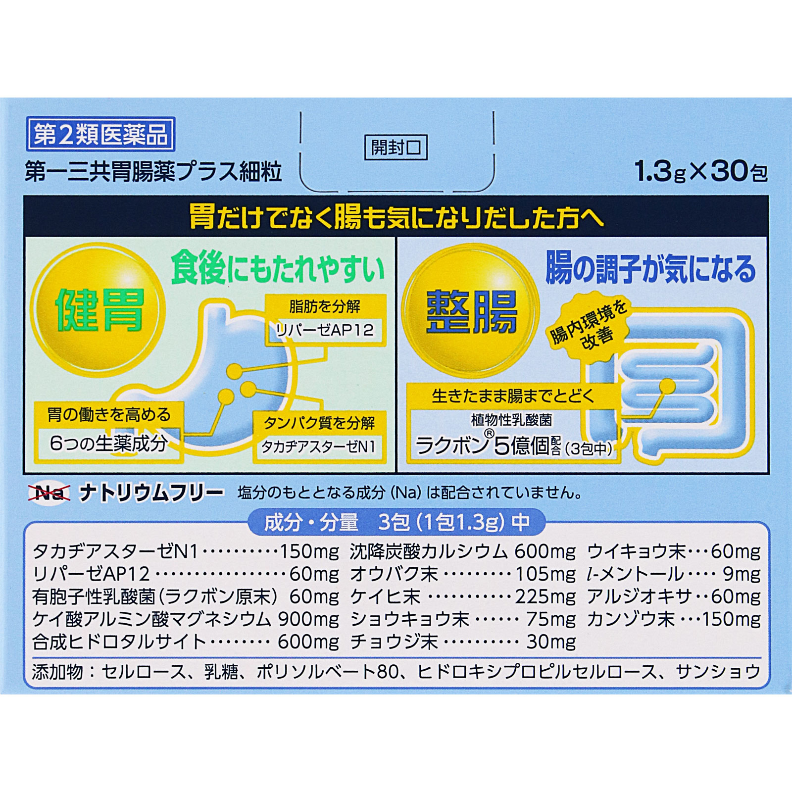 第一三共胃腸薬プラス　細粒　３０包
